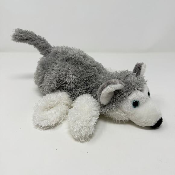 Caltoy Gray White Husky Wolf Dog Glove Hand Puppet Plush Toy Preschool Teacher - Picture 3 of 12